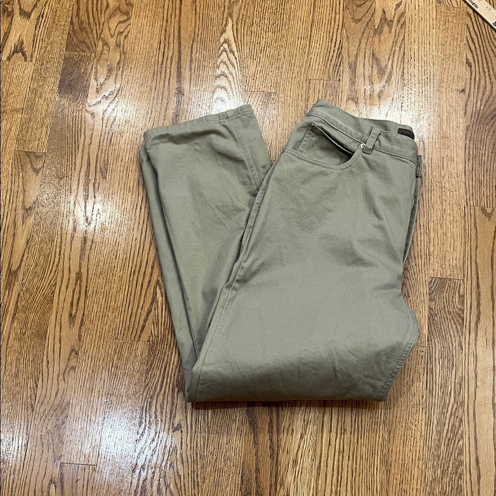 Jones jeans Jones New York size 14w 100% cotton tan jeans vintage Y2K